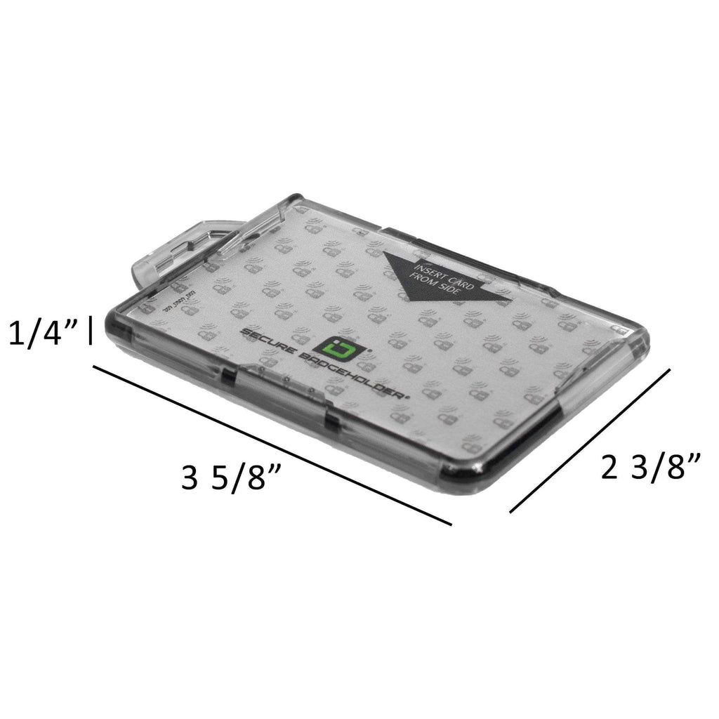 Secure Badge Holder Duolite ® Vertical 2 ID Card Holder, and Lanyard Bundle - PhishStones Products
