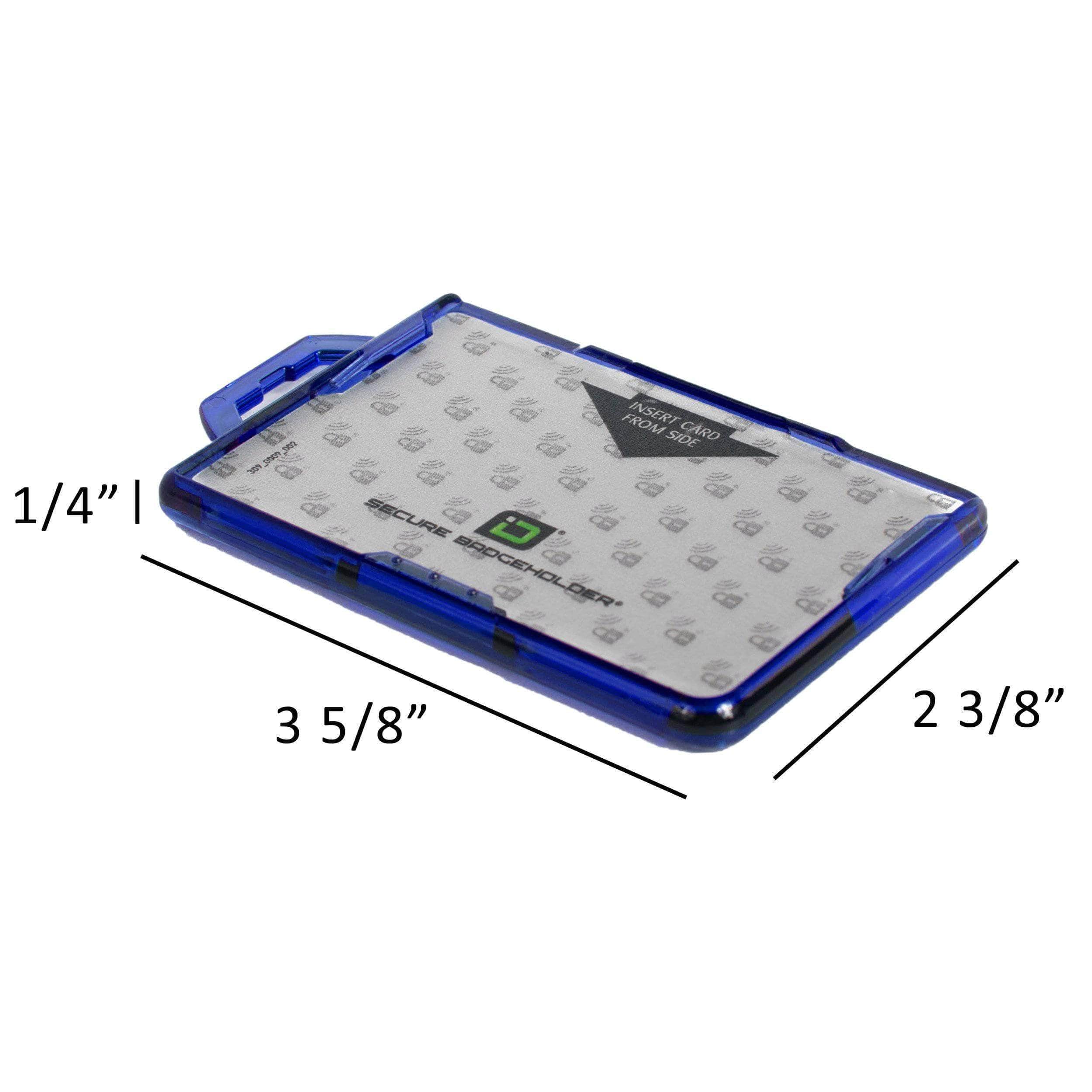 Secure Badge Holder Duolite ® Vertical 2 ID Card Holder, and Lanyard Bundle - PhishStones Products