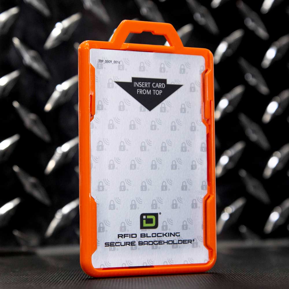 Secure Badge Holder Duolite ® Vertical 2 ID Card Holder, Retractable Reel, and Lanyard Bundle - PhishStones Products