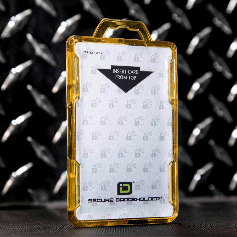 Secure Badge Holder Duolite ® Vertical 2 ID Card Holder, Retractable Reel, and Lanyard Bundle - PhishStones Products