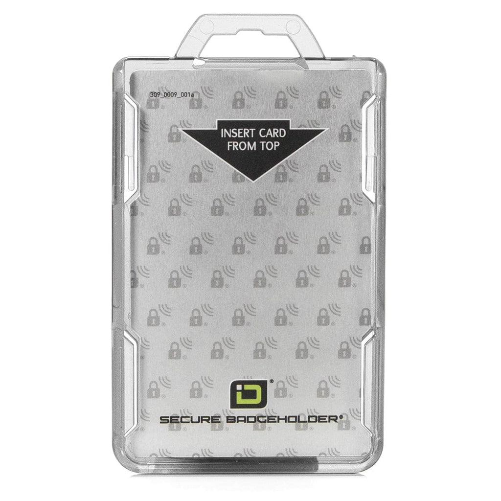Secure Badge Holder Lite ™ Vertical 1 ID Card Holder - PhishStones Products