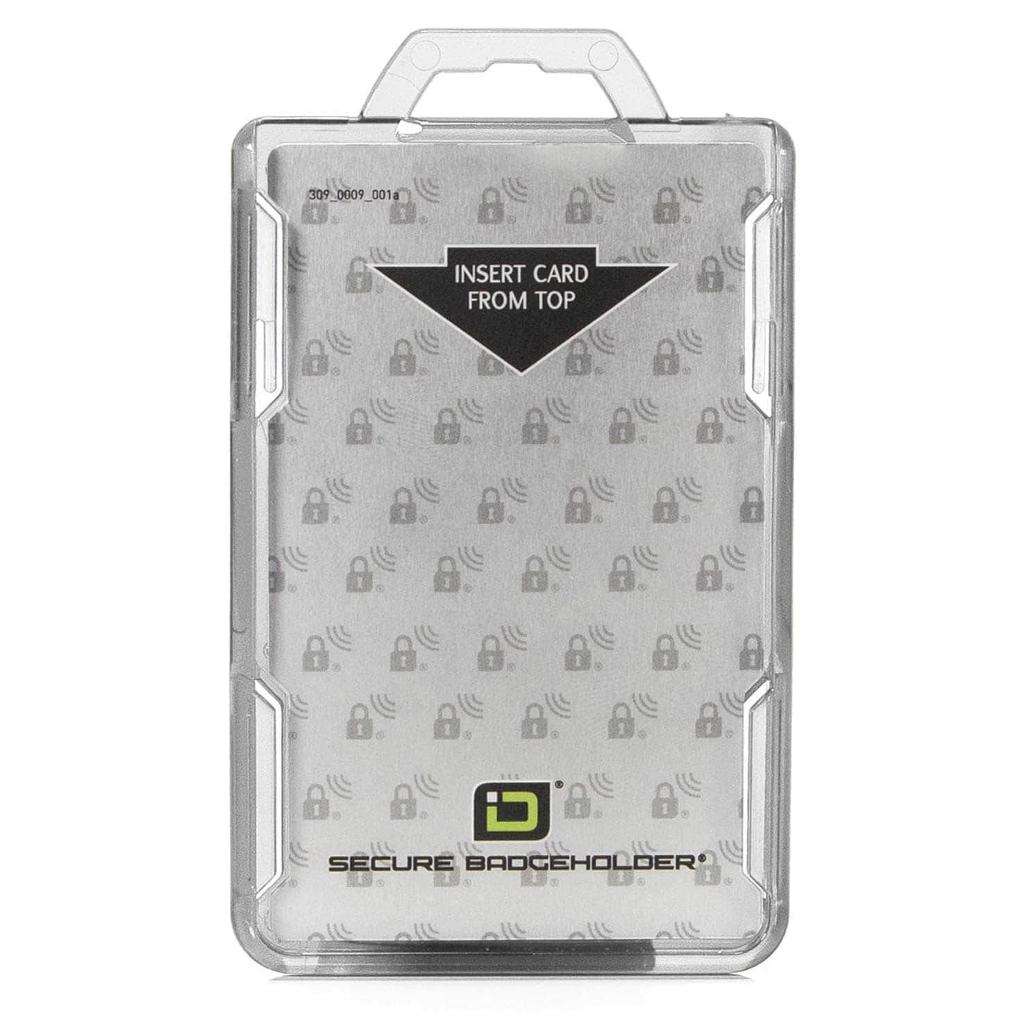 Secure Badge Holder Lite ™ Vertical 1 ID Card Holder - PhishStones Products