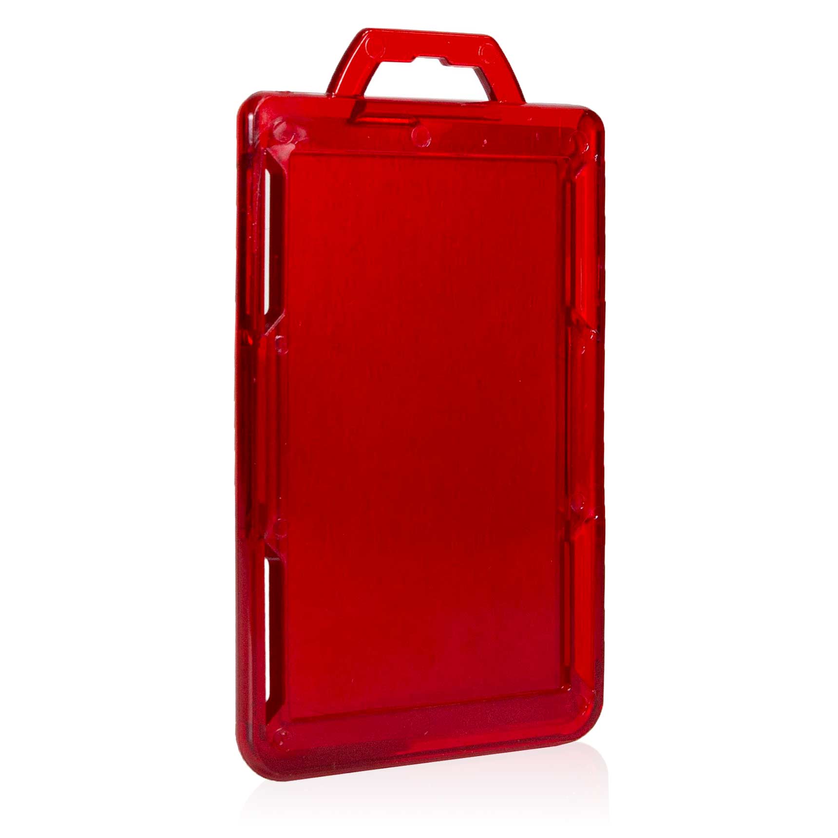 Secure Badge Holder Lite ™ Vertical 1 ID Card Holder - PhishStones Products