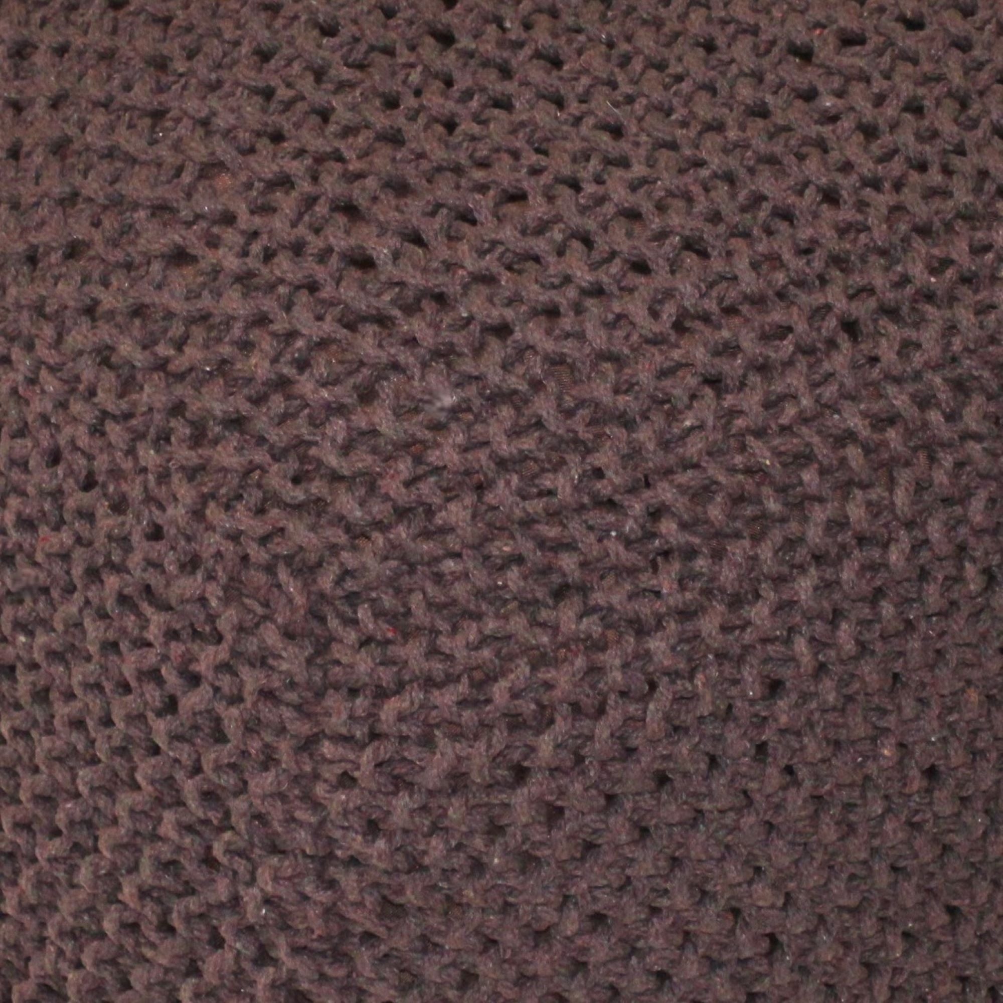 Semi Rounded Pouf, Cable Knitted, Perfect Seating - PhishStones Products
