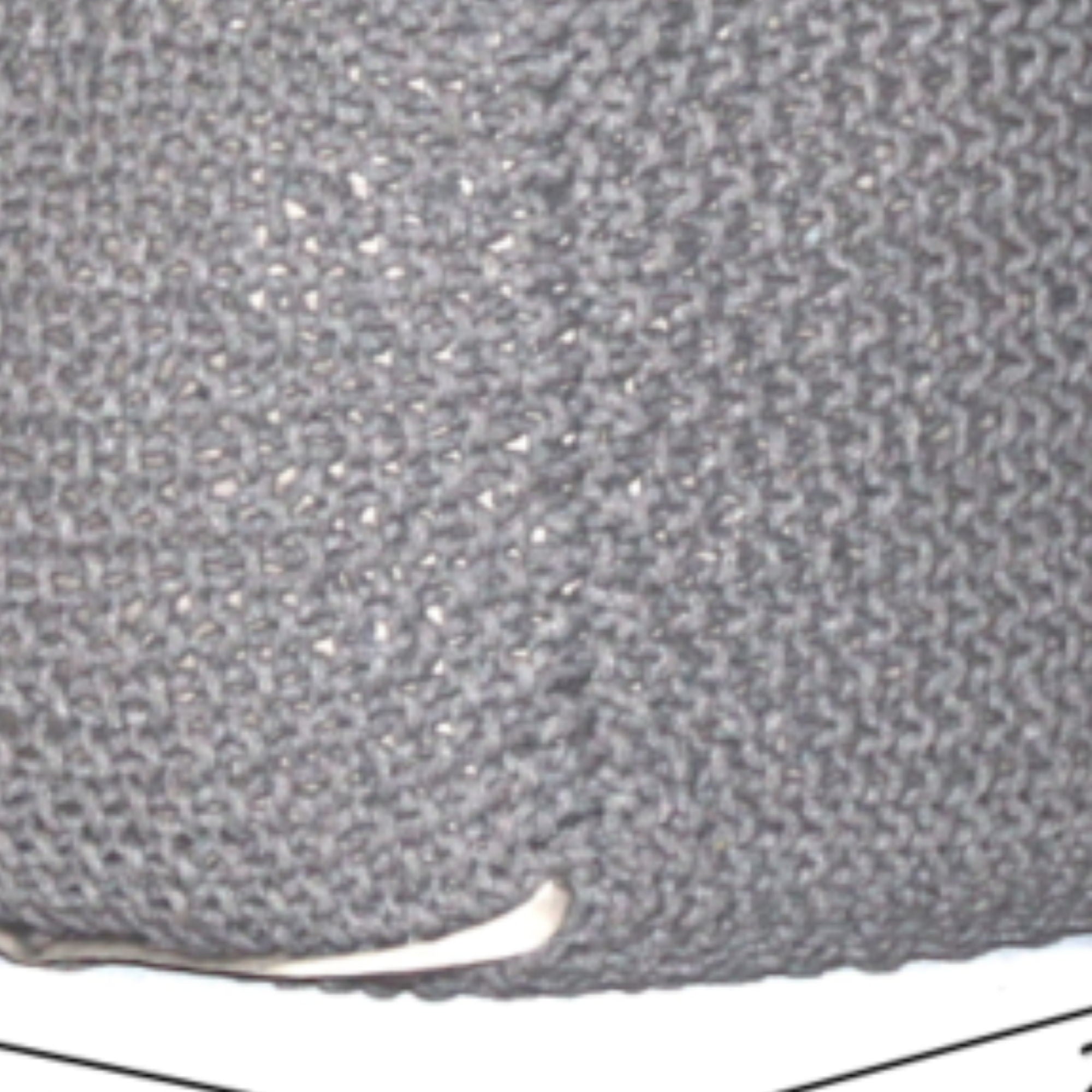 Semi Rounded Pouf, Cable Knitted, Perfect Seating - PhishStones Products