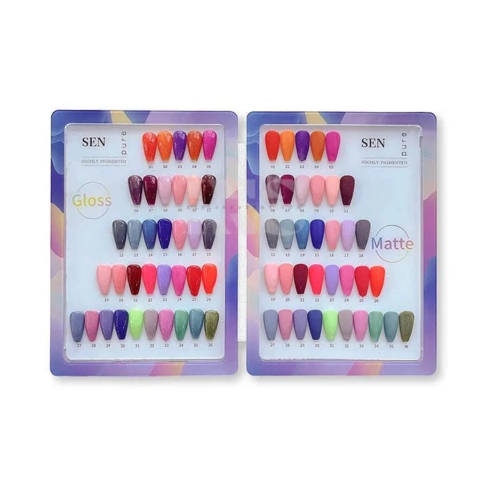 SEN PURE Mood 36 Gel Collection (Free Top - Base - Matte) - PhishStones Products