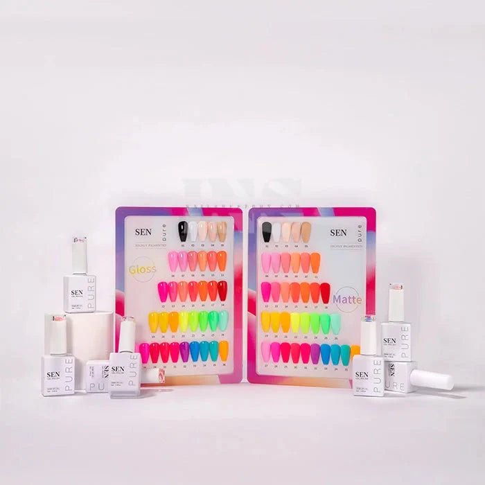 SEN PURE Summer Neon 36 Gel Collection (Free Top - Base - Matte) - PhishStones Products