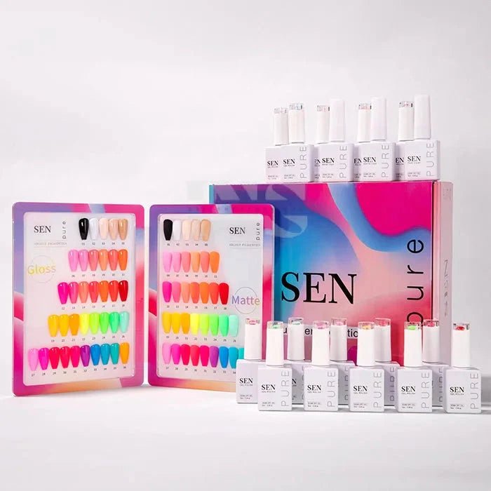 SEN PURE Summer Neon 36 Gel Collection (Free Top - Base - Matte) - PhishStones Products