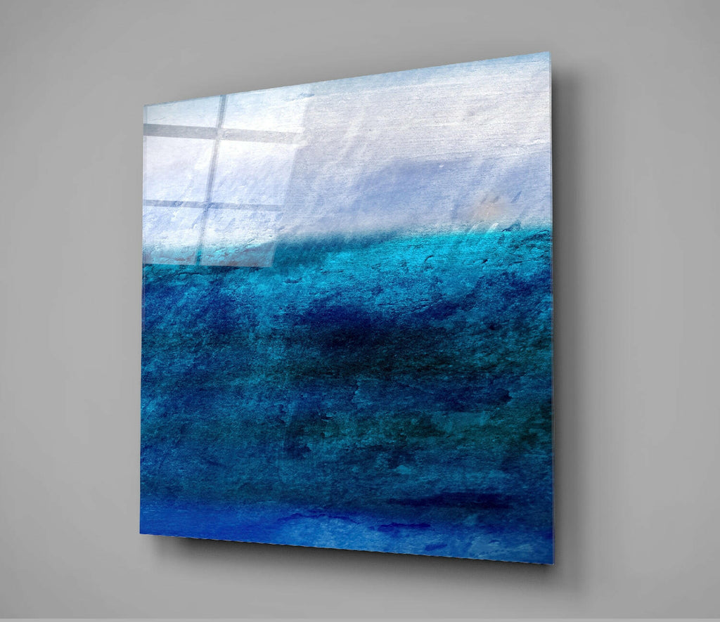 Shades of Blue Glass Wall Art - PhishStones Products