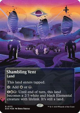 Shambling Vent (0173) (Borderless) (Galaxy Foil) (EOS - 173) - Edge of Eternities: Stellar Sights Foil - PhishStones Products