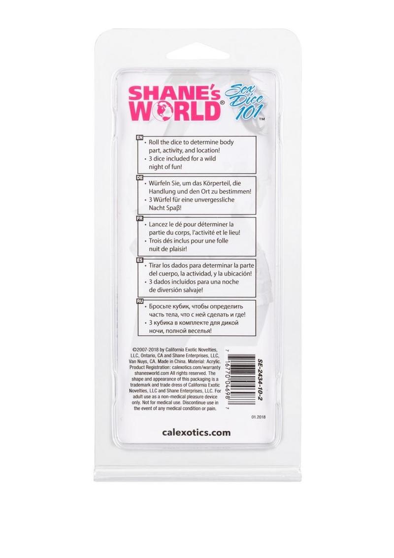 Shane's World Sex Dice 101 - PhishStones Products