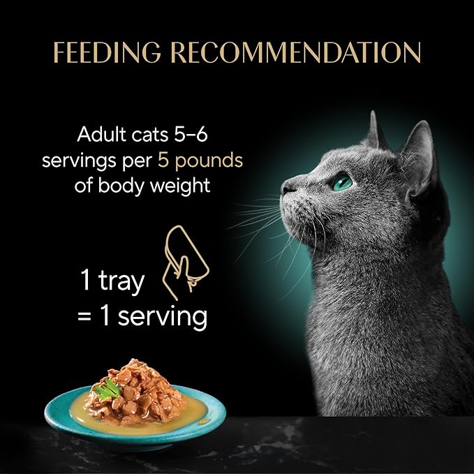 Sheba Gravy Indulgence Adult Wet Cat Food Chicken Entree in Extra Gravy, 2.6 oz. Twin - Pack Trays (24 Count, 48 Servings) - PhishStones Products