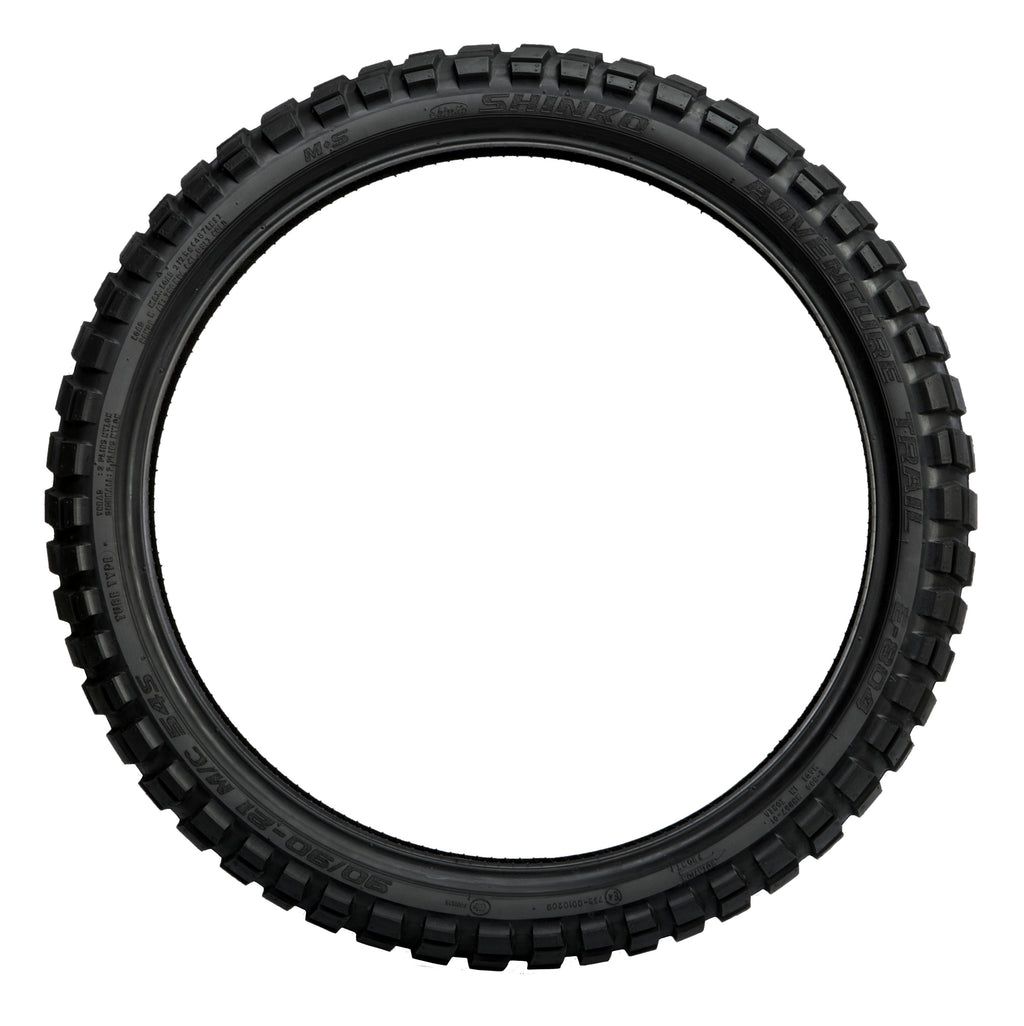 SHINKO, Shinko Tire 804 Dual Sport Front 90/90-21 54T Bias TL with Reflector Sidewall Technology