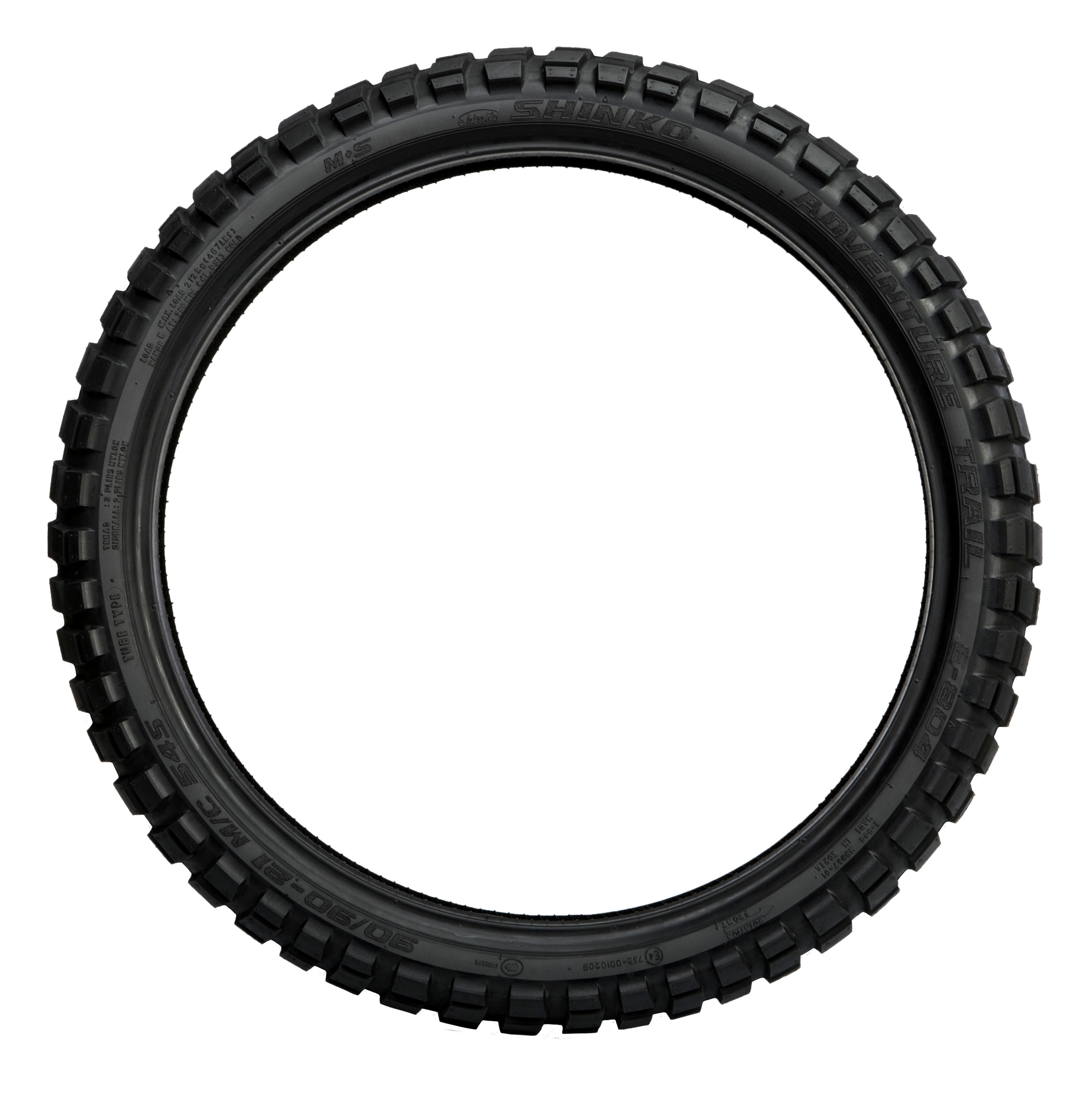 SHINKO, Shinko Tire 804 Dual Sport Front 90/90-21 54T Bias TL with Reflector Sidewall Technology