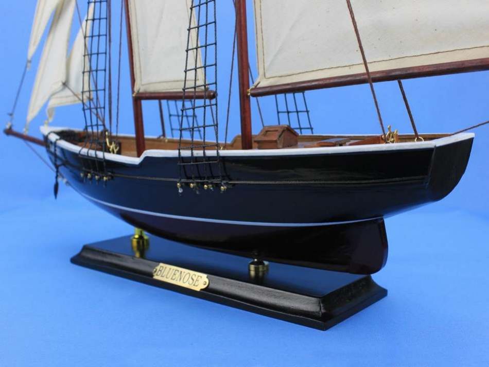Wooden Bluenose Model Sailboat Decoration 24""