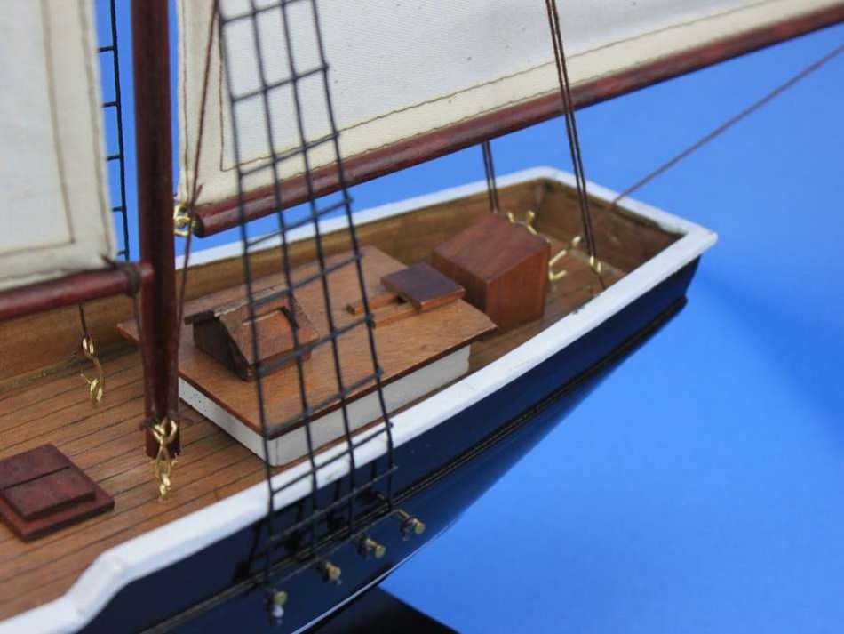 Wooden Bluenose Model Sailboat Decoration 24""