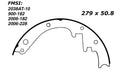 Porterfield Brake Shoes for 1961 CHEVROLET CORVETTE