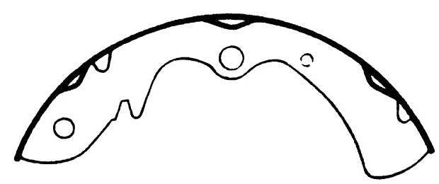 Porterfield Brake Shoes for 1972 MAZDA RX 2