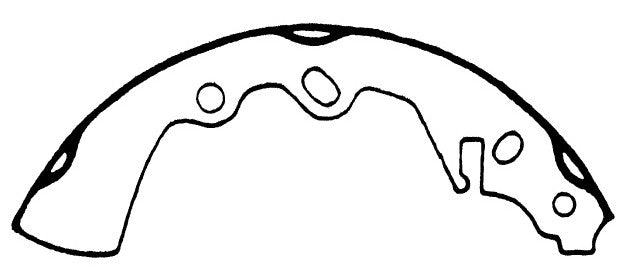 Porterfield Brake Shoes for 1979 MAZDA 626