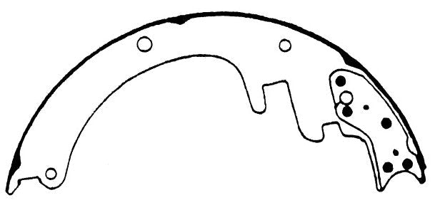 Porterfield Brake Shoes for 2000 GMC SUBURBAN 2500 4WD 13 x 2 1/2" Rear Shoe