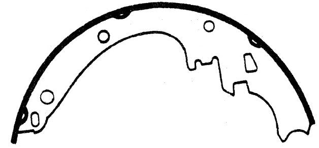 Porterfield Brake Shoes for 1977 PONTIAC LE MANS