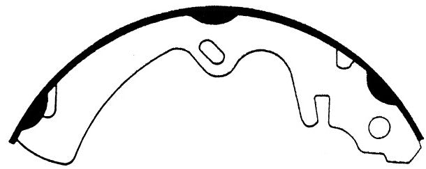 Porterfield Brake Shoes for 1977 MAZDA RX 3