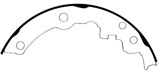 Porterfield Brake Shoes for 2000 CHEVROLET CAVALIER w/200mm Rear Drums