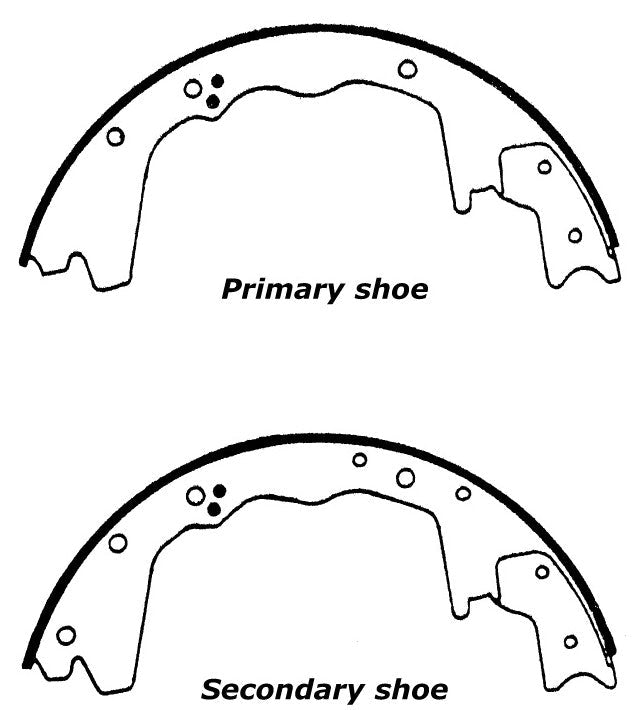 Porterfield Brake Shoes for 1994 FORD F350 1 Ton 2WD DRW  3 1/2 Rear Shoe
