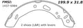 Porterfield Brake Shoes for 2013 FORD FIESTA- Rear Drum