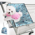 Shopping Cart Cover for Pets Dogs - Waterproof and Cooling Material,Portable and Easy - on Stretch Design with Carry Bag - PhishStones Products