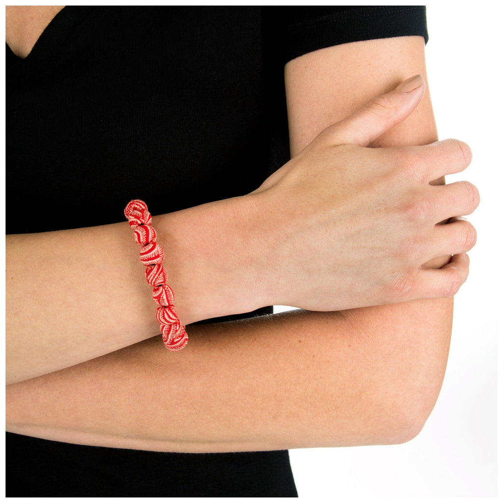 GreaterGood ShweShwe Bead Ball Bracelet - Handmade South African Fabric