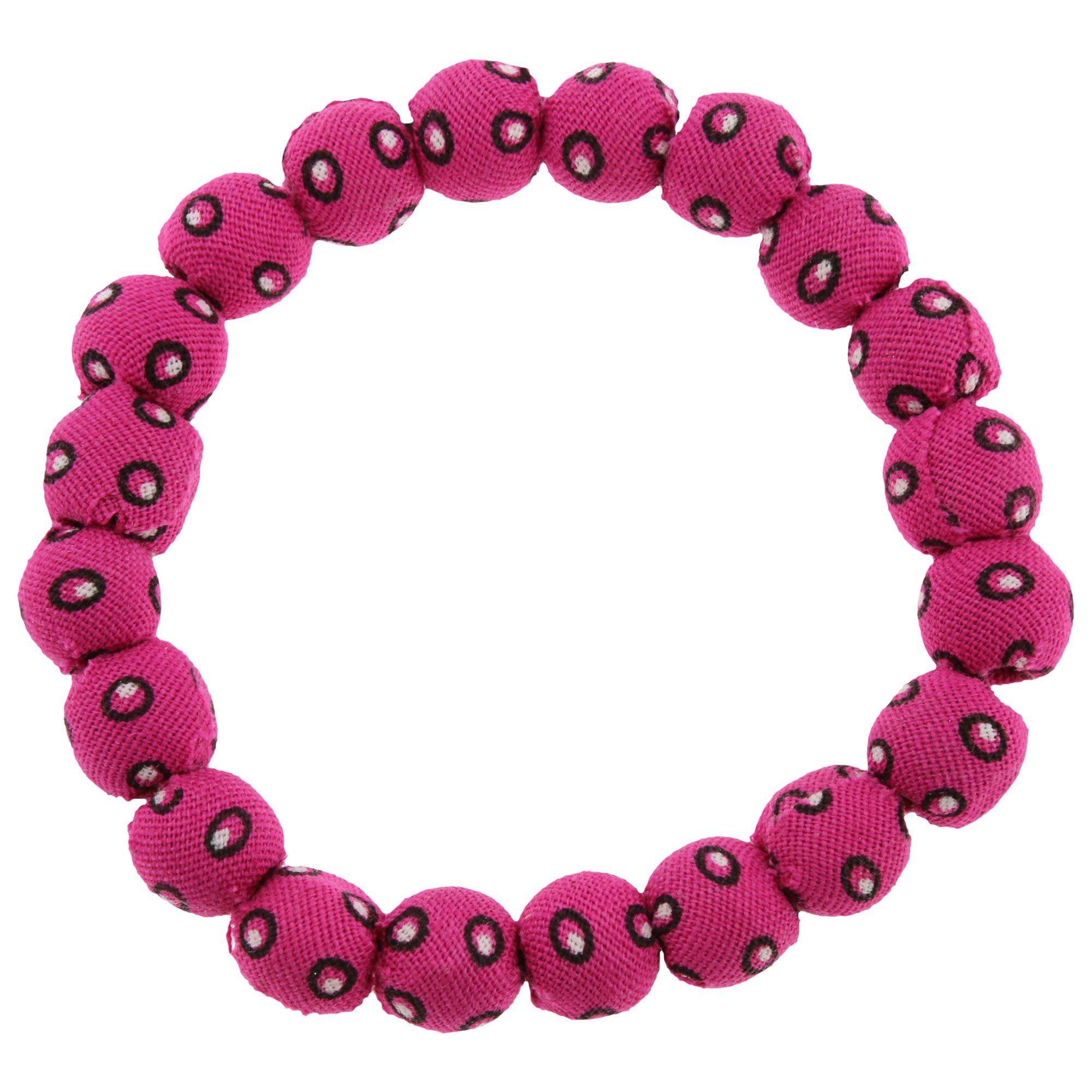 GreaterGood ShweShwe Bead Ball Bracelet - Handmade South African Fabric