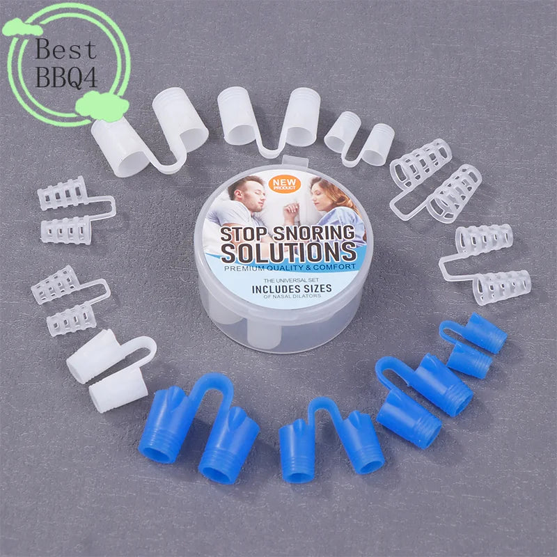 Silicone Anti Snore Nasal Dilators | 4/8 Pack Snoring Aid Nose Clips
