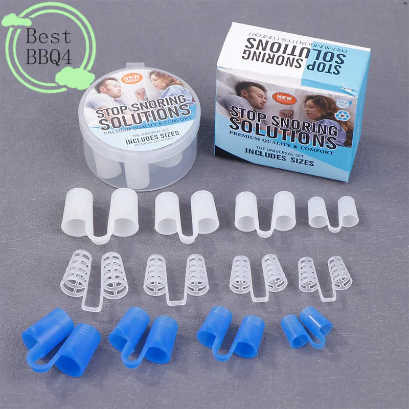 Silicone Anti Snore Nasal Dilators | 4/8 Pack Snoring Aid Nose Clips