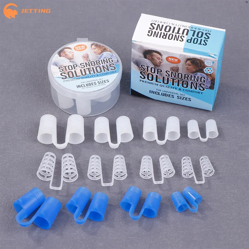 Silicone Anti Snore Nasal Dilators | Snoring Aid Nose Clip Set - PhishStones Products