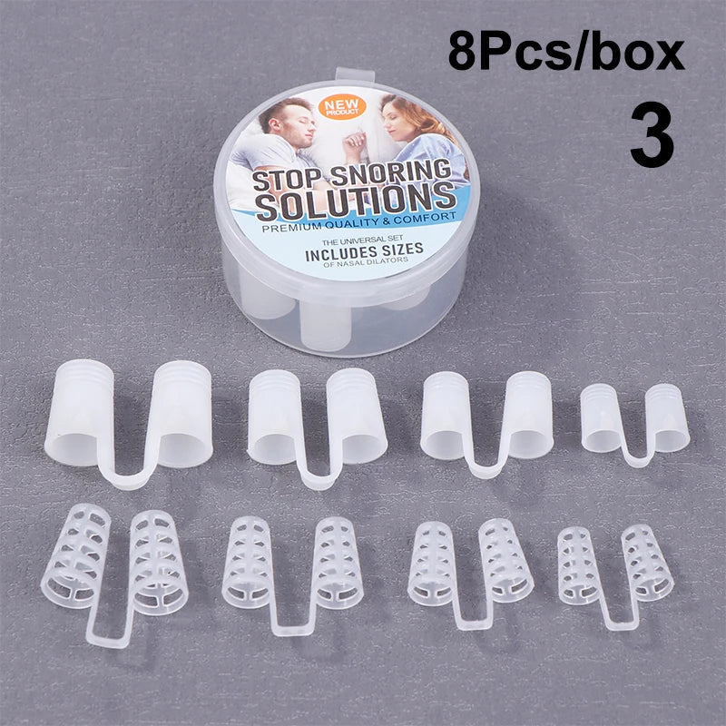 Silicone Anti Snore Nasal Dilators | Snoring Aid Nose Clip Set - PhishStones Products