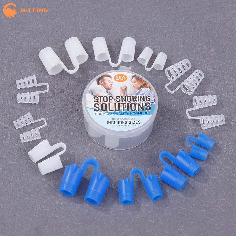 Silicone Anti Snore Nasal Dilators | Snoring Aid Nose Clip Set - PhishStones Products