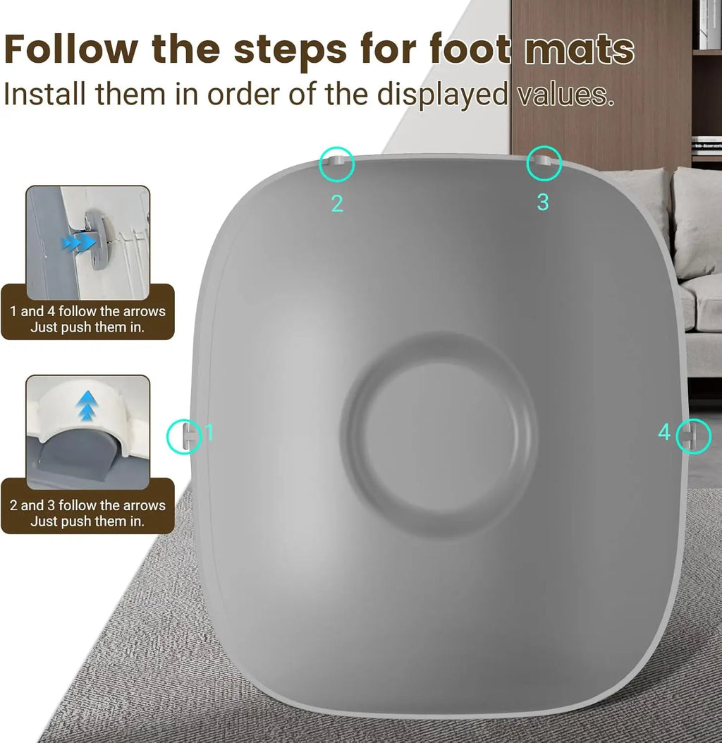 Silicone Mat for Automatic Self - Cleaning Cat Litter Box - Non - Slip Litter Tray Pad - PhishStones Products