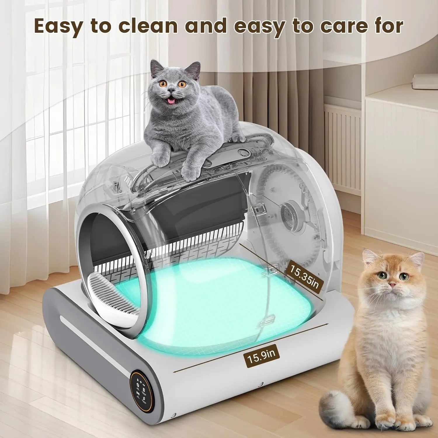 Silicone Mat for Automatic Self - Cleaning Cat Litter Box - Non - Slip Litter Tray Pad - PhishStones Products