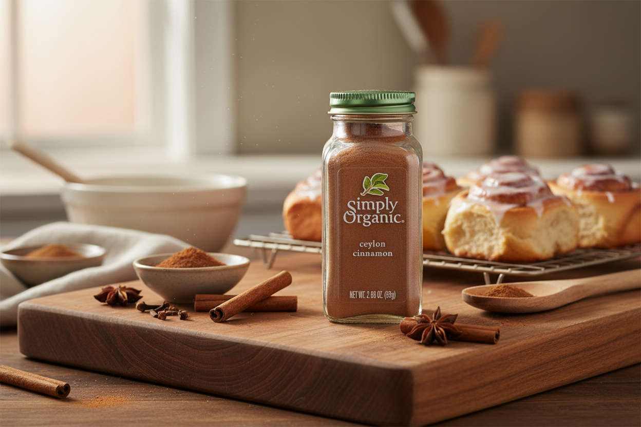 Simply Organic Ceylon Cinnamon - Premium Ground Spice, 2.08 oz (Pack of 6)