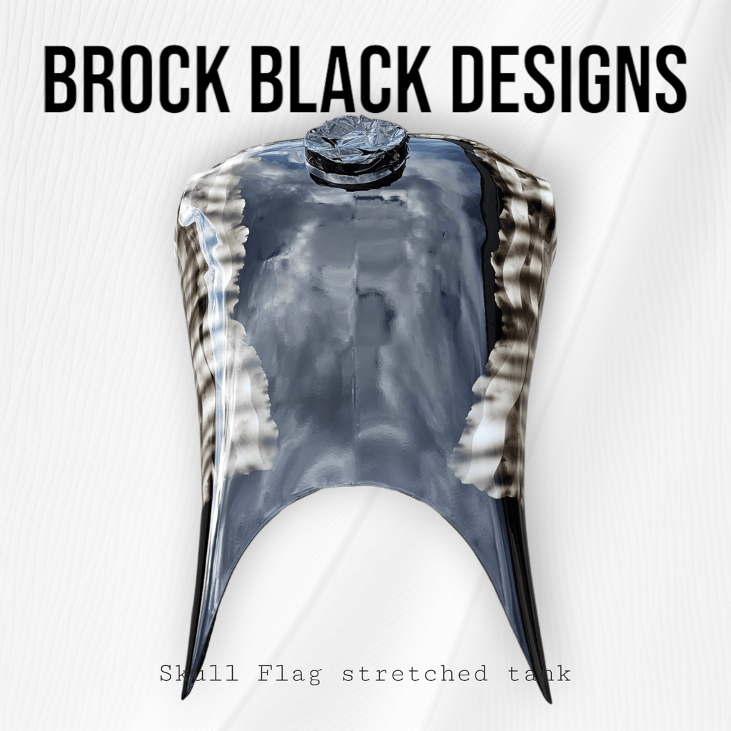 Skull stretching through American flag themed tank - PhishStones Products