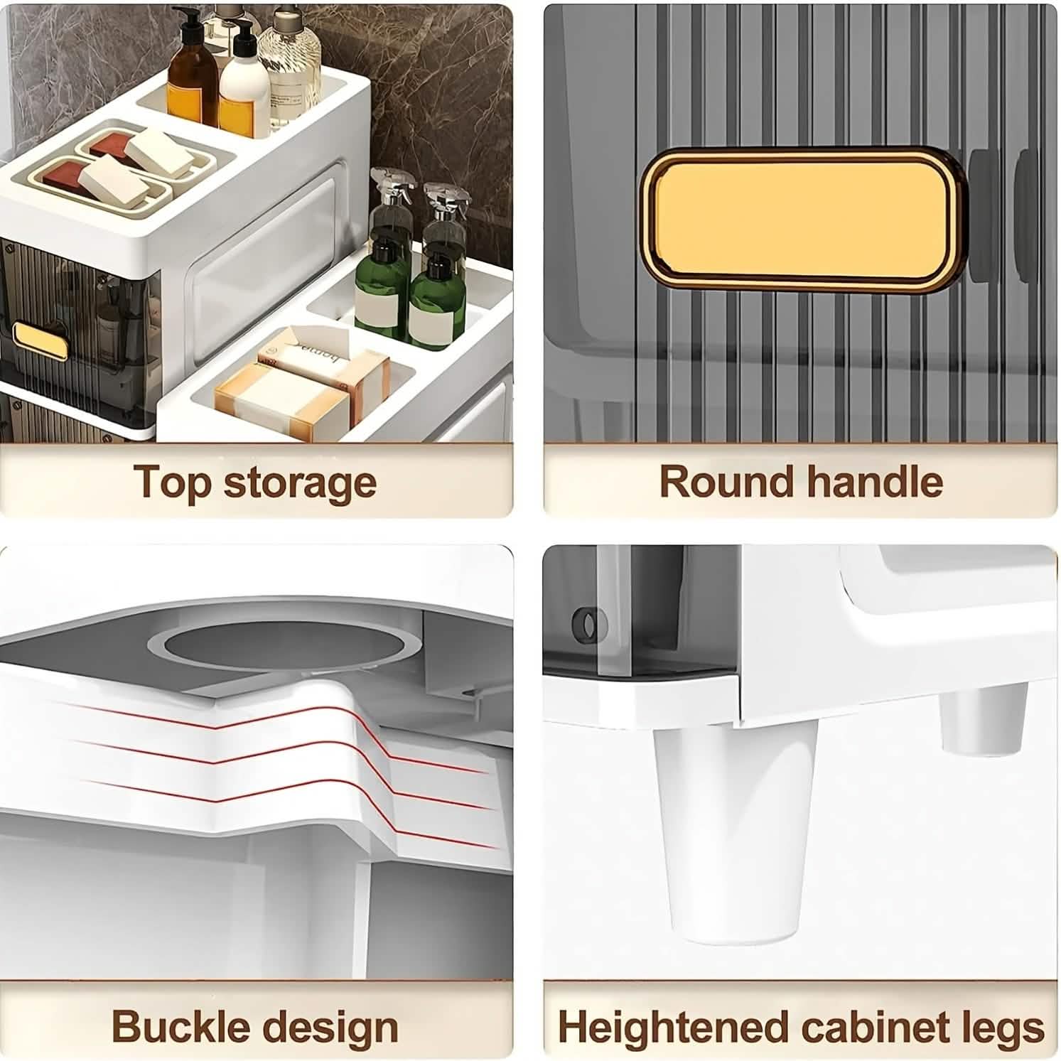 Slimline Multi - Drawer Storage Cabinet – 3, 4, or 6 Layer - PhishStones Products