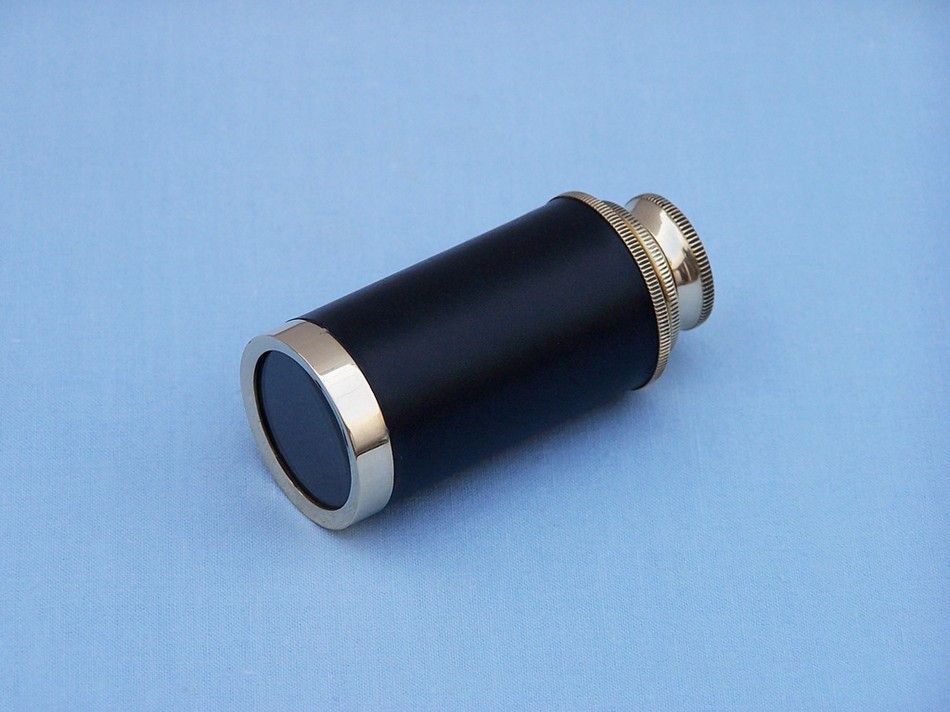 Solid Brass with Leather Spyglass 6""