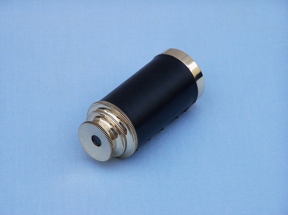 Solid Brass with Leather Spyglass 6""
