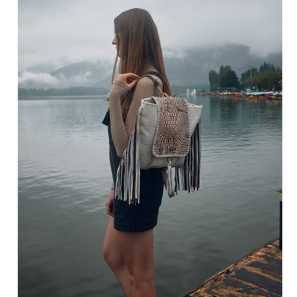 SMOKEY BACKPACK LEATHER & HAIRON BAG - PhishStones Products