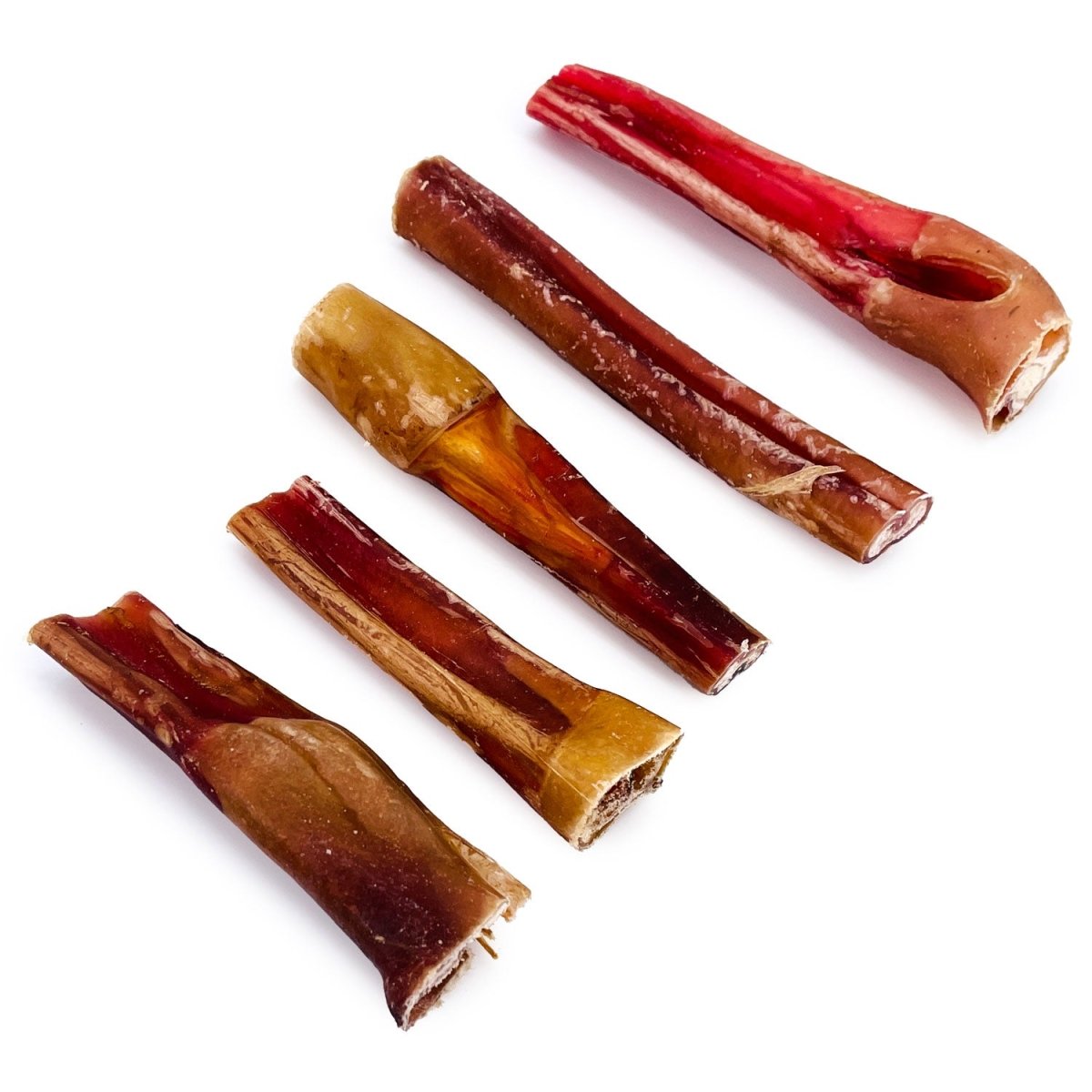 ValueBull Bully Sticks for Large Dogs, Thick 4-6 Inch, Varied Shapes, 25 Count