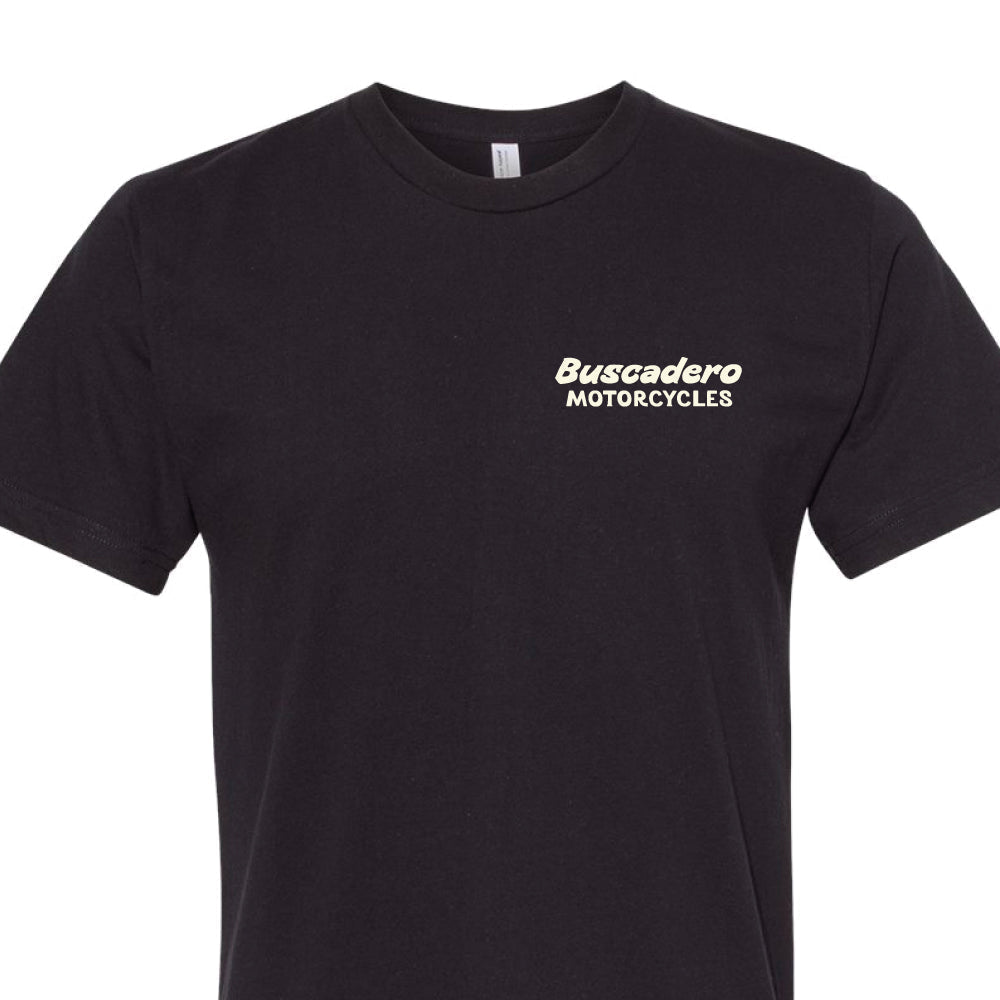 'Snake on Wheels' Black Lightweight Soft Tee