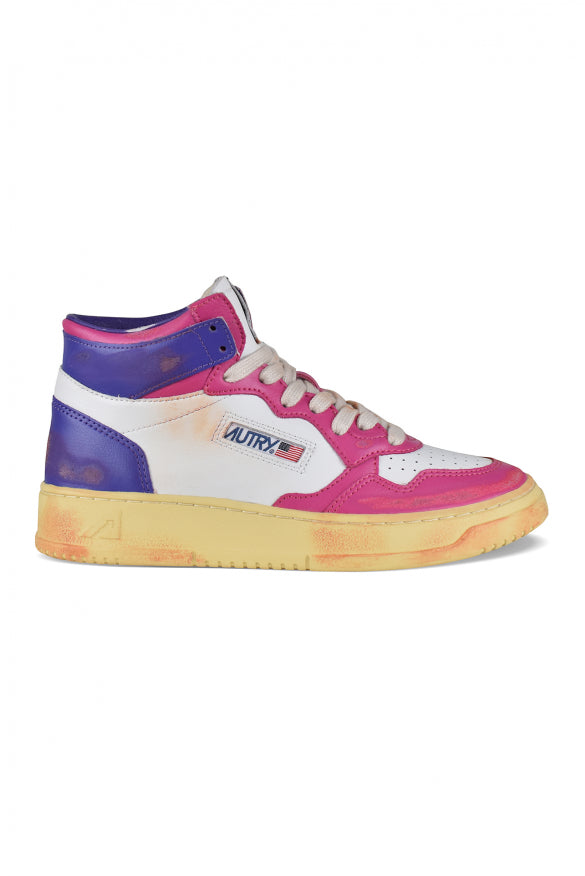 Autry Women Mid Super Vintage Sneakers