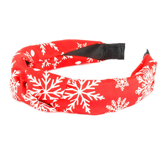 Snowflake Burnout Knot Headband