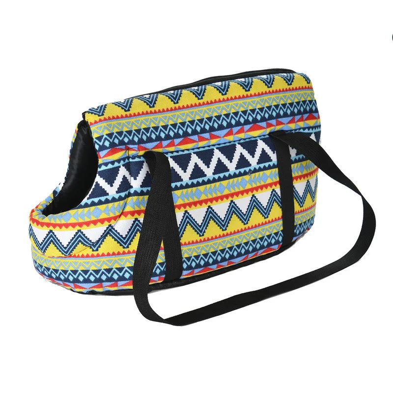 Soft Breathable Pet Carrier Backpack for Small Dogs & Cats — Sling Shoulder Bag, Sizes S & L (40×18×20 cm / 15.7×7.1×7.9 in; 50×23×28 cm / 19.7×9.1×11 in) - PhishStones Products